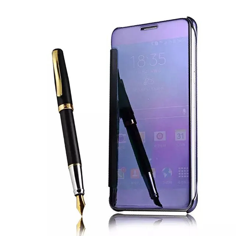 Yuetuo Оригинальный Роскошный чехол для Samsung Galaxy note4 Note 4 N9100 зеркало из искусственной