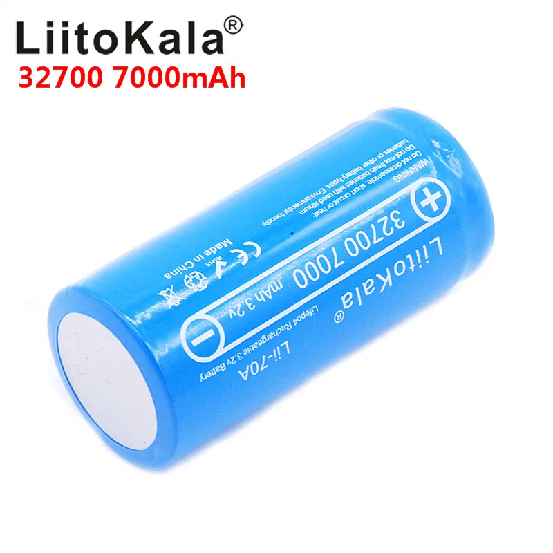 Новинка LiitoKala Lii-70A 32700 3,2 v 7000mAh lifepo4 аккумуляторная батарея 5с разрядка батарея для резервного питания фонарик