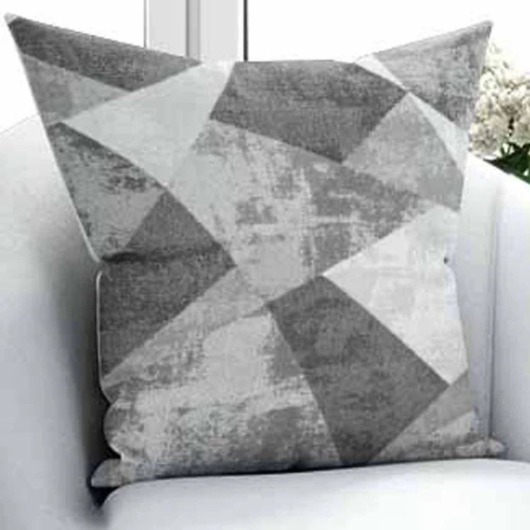 

Else Black Gray Abstract Patchwork Nordec 3D Print Microfiber Throw Pillow Case Cushion Cover Square Hidden Zipper 45x45cm