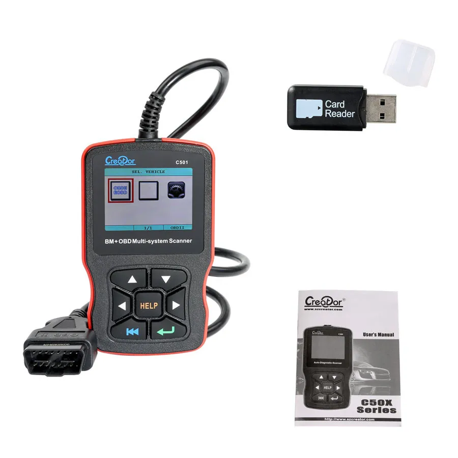 Мультисистемный сканер Creator C501 V7.3 для BMW и OBDII/EOBD|Электрические тестеры щупы| |