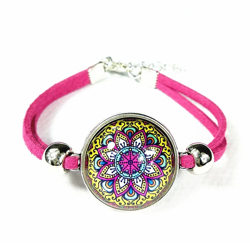 24 шт. (искусственная Мандала) Цветок Бандана Пейсли ручная цепочка искусство