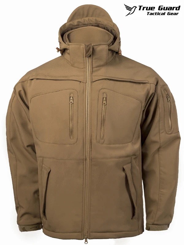 TrueGuard Coyote Combat Tactical толстая и теплая флисовая куртка с капюшоном|Мужские куртки| |