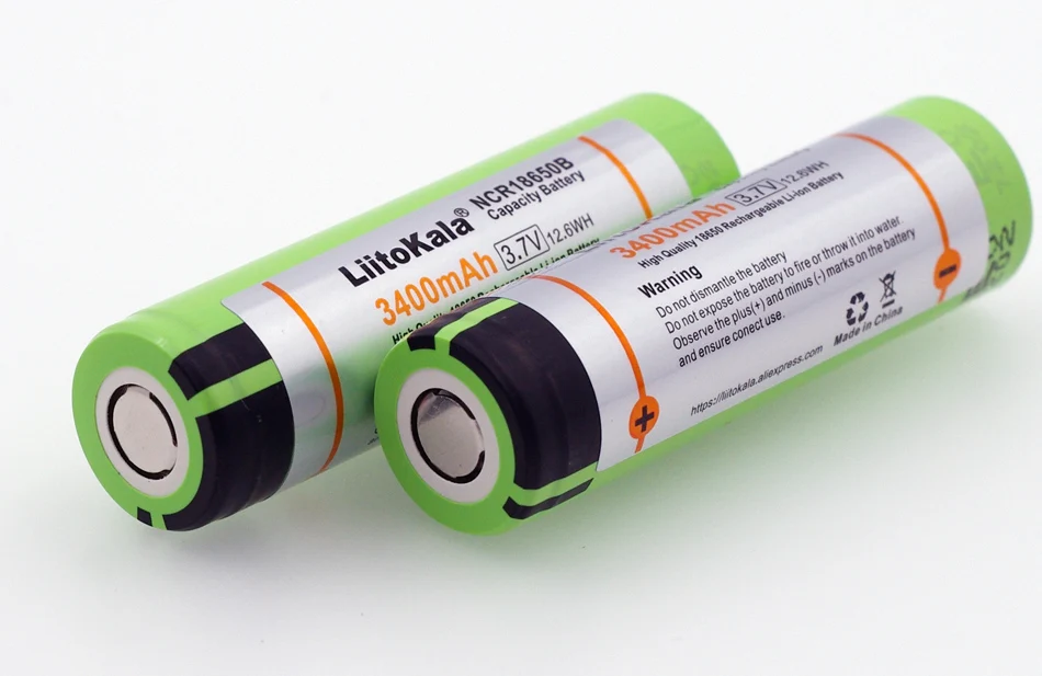 

liitokala 8PCS New Original NCR18650B 3400mAh 18650 battery 3.7V Li-ion Rechargeable battery for electric flashlight tools