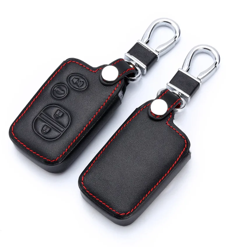 Чехол Peacekey из натуральной кожи для ключей автомобиля Toyota Land Cruiser Prado 150 Camry Prius брелок в виде короны держатель