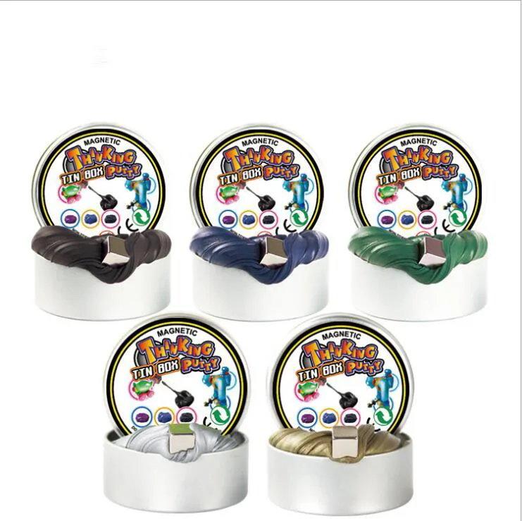 THINKING PUTTY Magnetic Mud Magic Hand Putty Doh Bounce Toys Slime Polymer Clay Rubber Magnet Plasticine Kids Gift Silly | Игрушки и