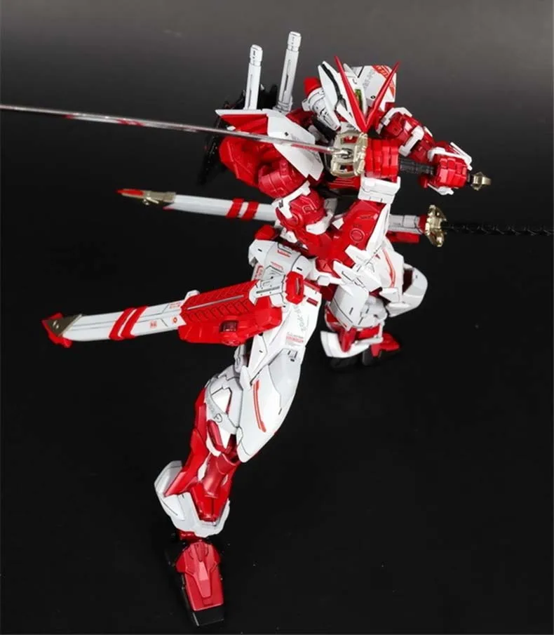 Хобби аниме мобильный костюм 1/100 MG MB модель Gundam сбивающаяся красная рамка MBF-P02 фигурка Робот детские игрушки подарок оригинальная коробка