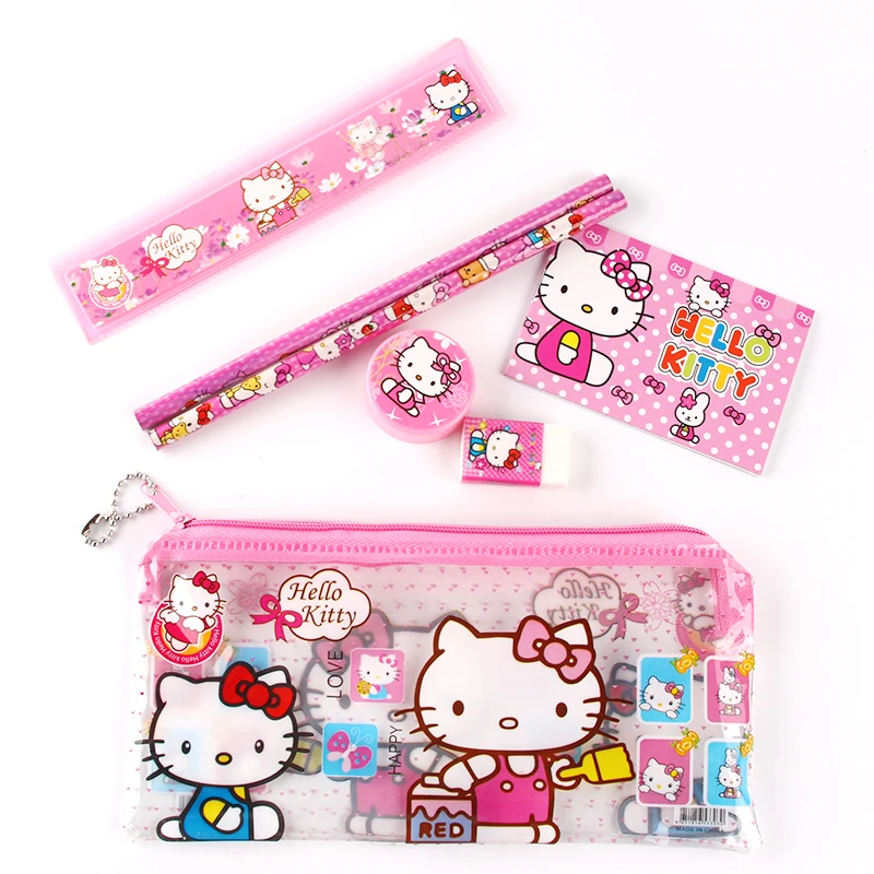 5 шт./лот Бесплатная доставка hello kitty пенал детский мультфильм школьные