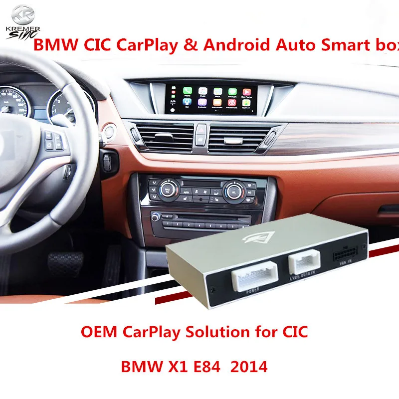 Aftermarket Carplay для BMW X1 E84 2008 2012 OEM CarPlay Box Android Auto с камерой заднего вида Carplay|Система