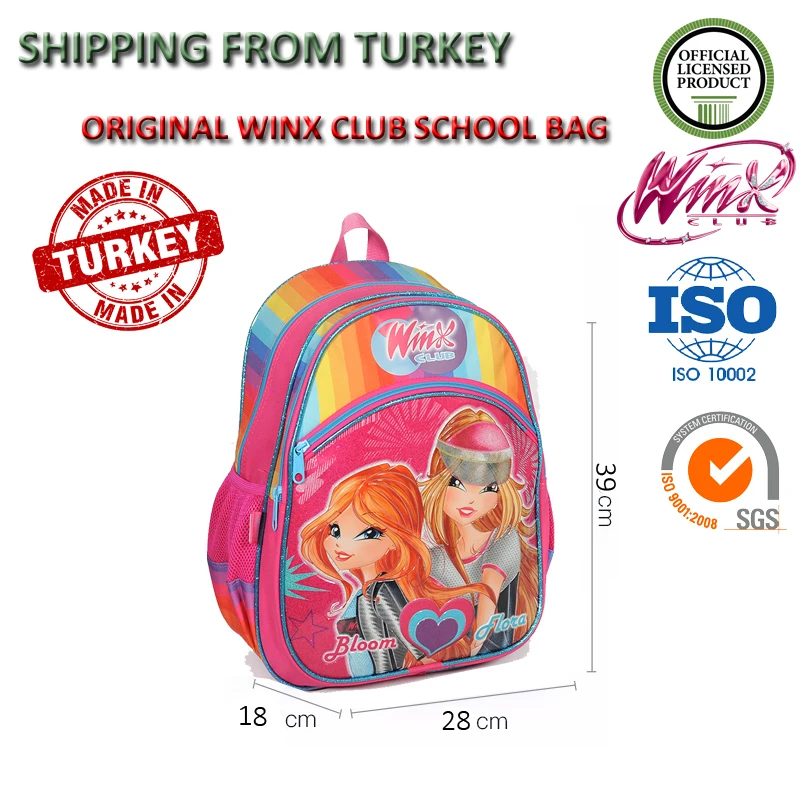 Оригинальный Winx Club 63254 школьный рюкзак студенческие повседневные сумки детские
