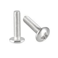 uxcell 50pcs machine screws m3x456810121620mm phillips truss head screw 304 stainless steel fasteners bolts for furniture