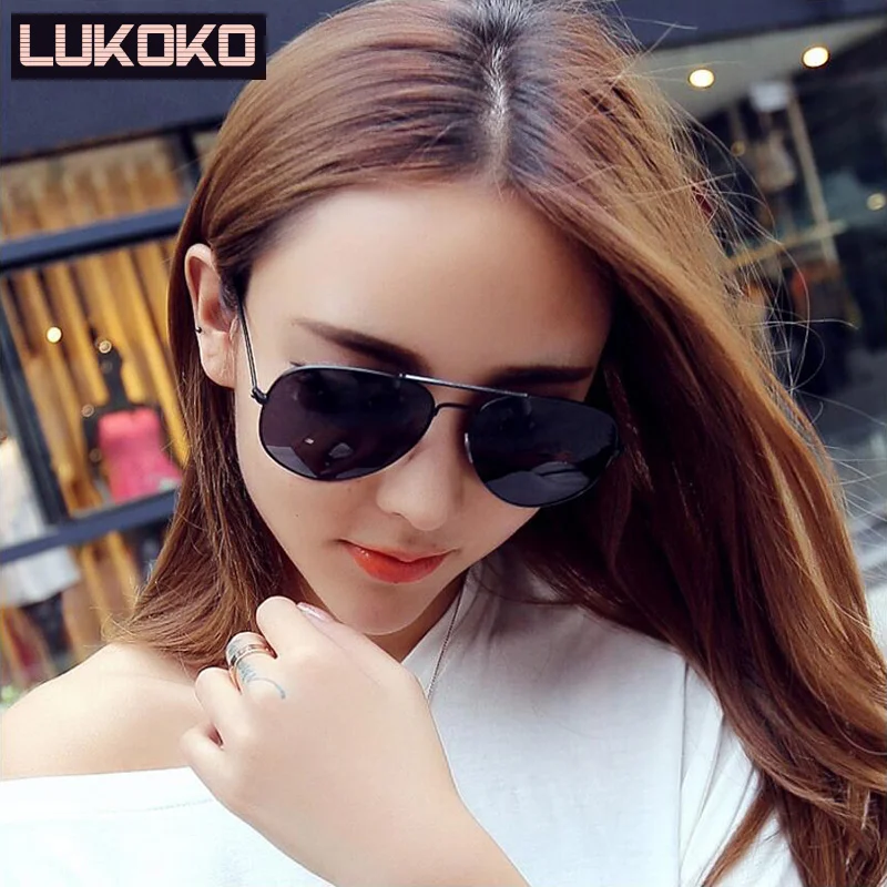 Lukoko Мода Новый 2018 Круглые Солнцезащитные очки Для женщин Винтаж металлический