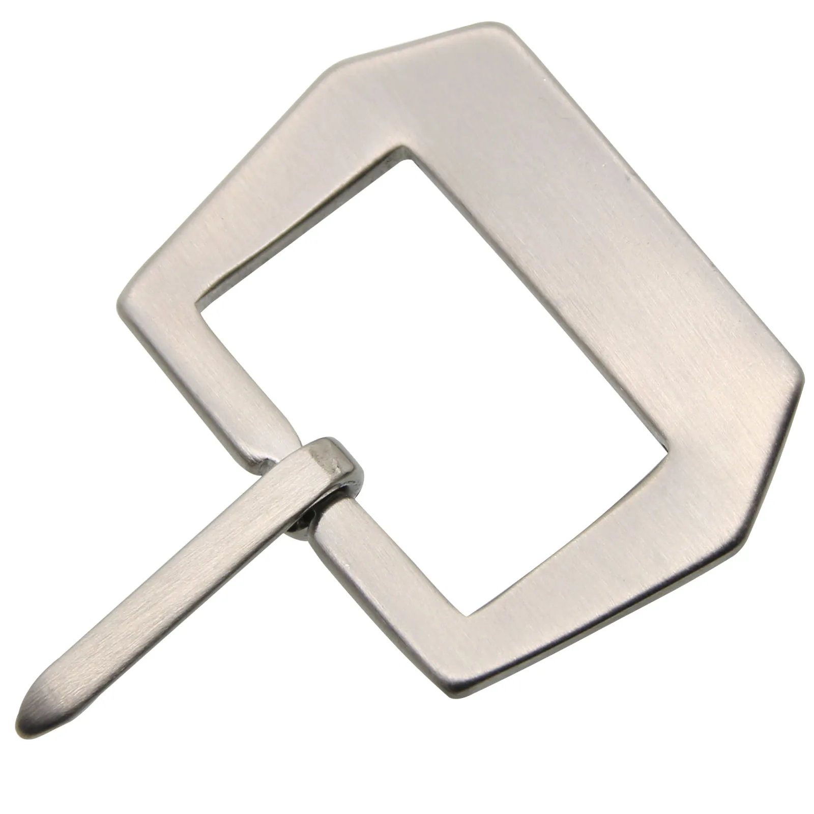 ZLIMSN Free Shipping 100Pcs Watch Buckle 20 22 24 26 28mm Pure Soild Stainless Steel Watchband Clasp Silver Brushed Wholesale