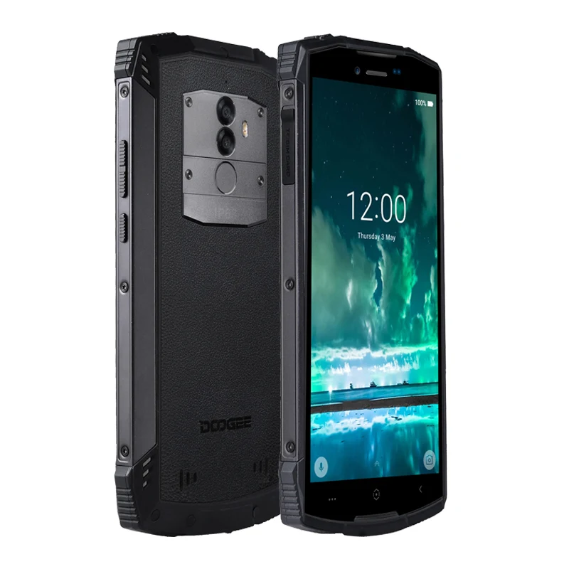 Black IP68 DOOGEE S55 4G LTE смартфон 5,5 дюймов 18:9 Android 8,0 4G+ 64GB MTK6750T Восьмиядерный Dual SIM 13,0 МП водонепроницаемый мобильный телефон - Цвет: Black