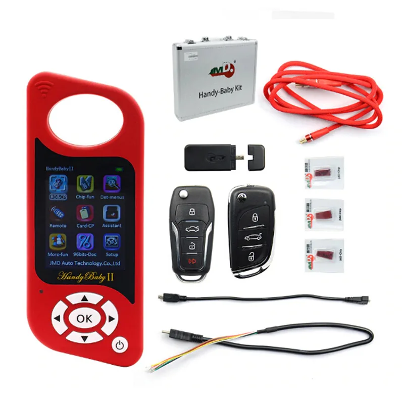 Red Handy Baby 2 Ручной Bluetooth Автомобильный ключ-чип программист Handy Baby II пульт дистанционного обновления/карты копир с G/48 функция - Цвет: Red