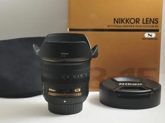 Объектив Nikon AF-S FISHEYE NIKKOR 8-15 мм F/3 5-4.5E ED для D850 D810 D7500 D7200 D610
