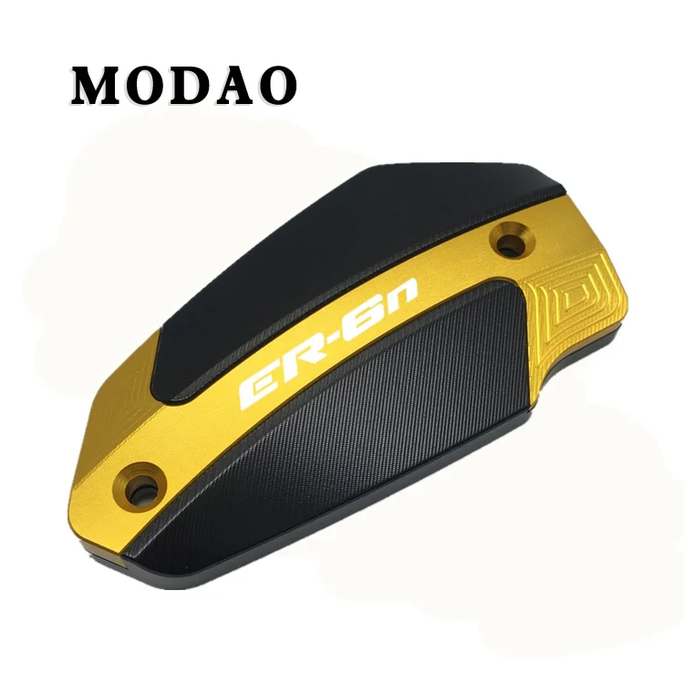ER6N Gold Для KAWASAKI ER6F ER6 F ER6N E R6N 2009- CNC алюминиевый бачок тормозной жидкости для переднего колеса крышки мотоцикла аксессуары - Цвет: ER6N Gold