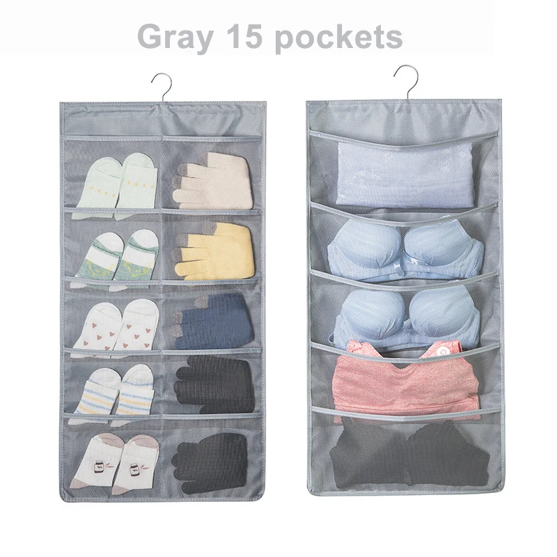 Двусторонние подвесные органайзеры для одежды с карманами 15/30 сумки хранения