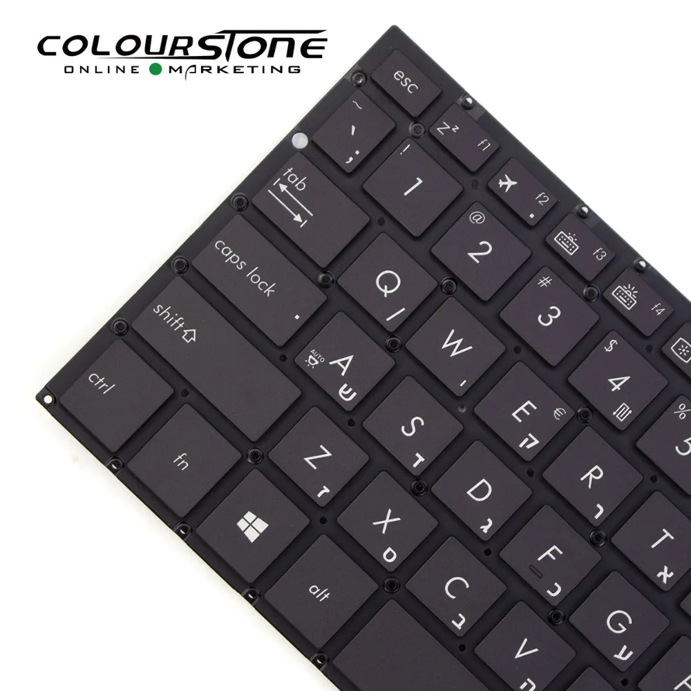 Клавиатура для ноутбука ASUS UX330 UX330UA черная с подсветкой без рамки HB