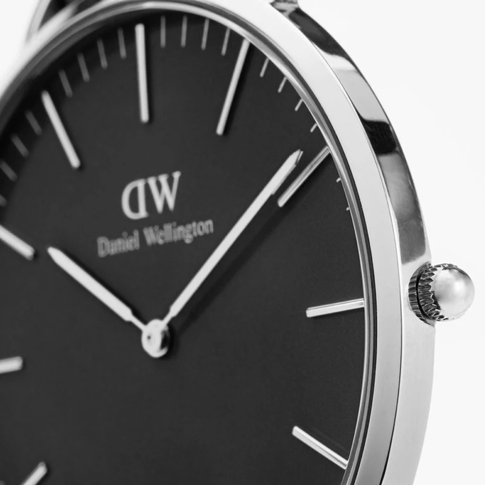 Наручные часы Daniel Wellington Classic Reading 36 мм S Black + часовой ремешок Cornwall для часов |