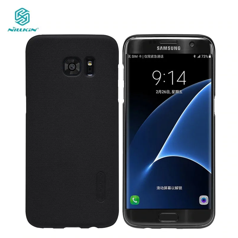 Nillkin Роскошные чехол для телефона samsung Galaxy S7 край Coque Матовая Щит задняя крышка Shell
