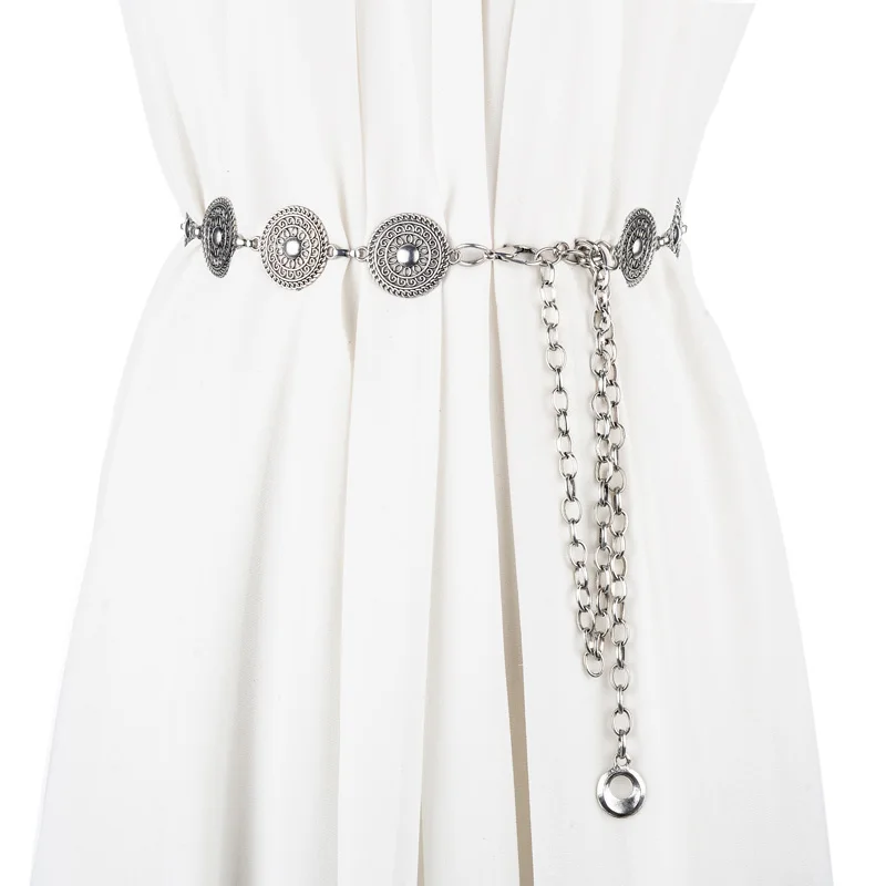 

SILMARIL 2018 summer new fahsion metal women belt decoration dress chain belts for women thin waistband ceinture femme belt