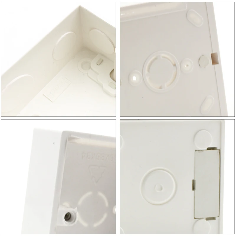 LEDIARY External Mounting Box Wall Plastic For Switch and Sockets 86mm*86mm*33mm Apply Any Position of Surface | Обустройство дома