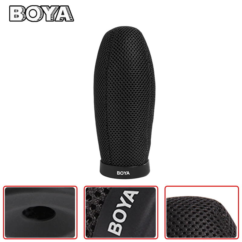 BOYA BY T140 140 мм Микрофон Пена Лобовое Стекло стекло для Sony Rode NTG 1 2 VideoMic PVM1000 Audio technica