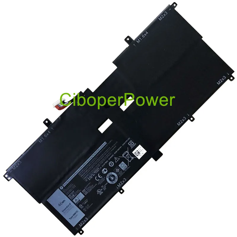 Оригинальный качественный аккумулятор NNF1C HMPFH 7 6 В 46WH для XPS 13 9365 D1605TS|Аккумуляторы