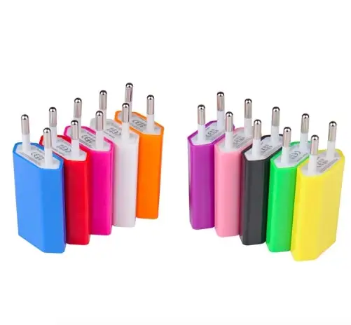 Высокое качество путешествия USB зарядное устройство AC 5 в ЕС Разъем для iPhone 4 4s samsung