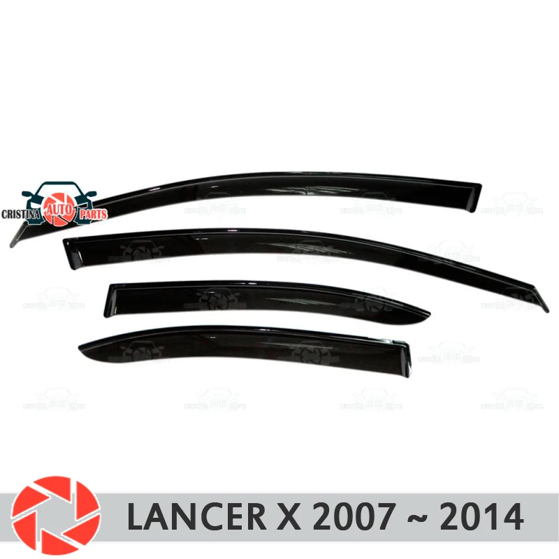 Оконный дефлектор для Mitsubishi Lancer X 2007 ~ 2014 от дождя защита грязи украшение