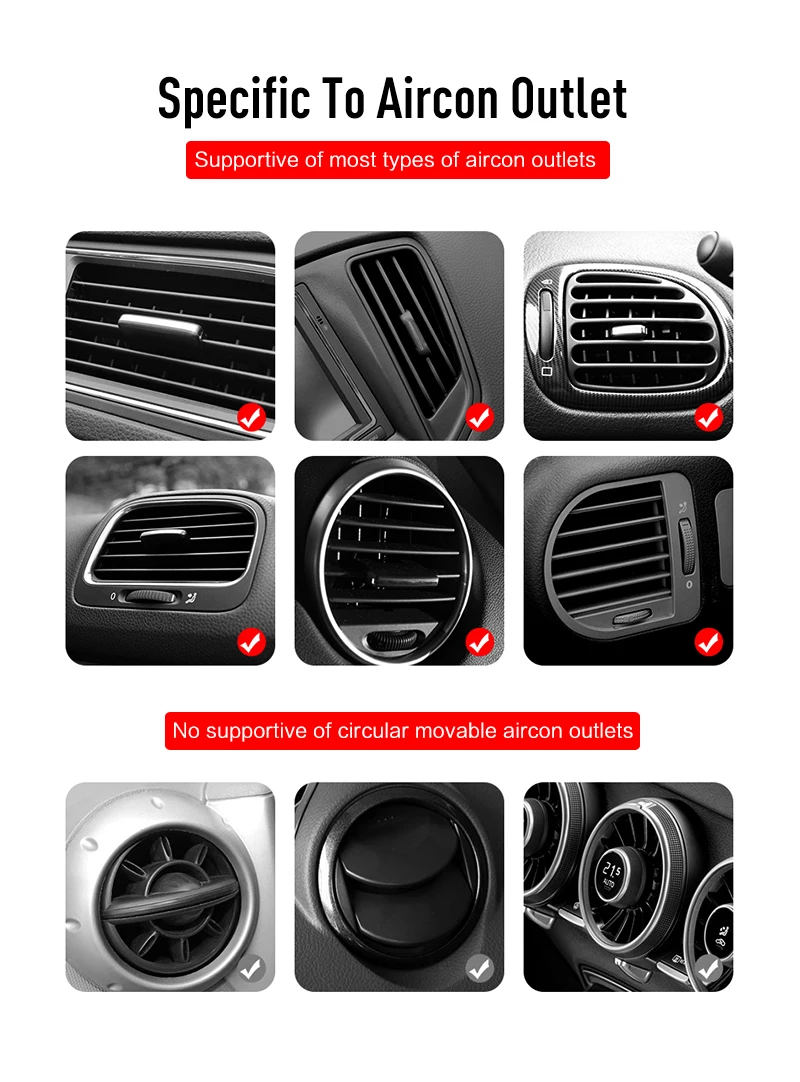 suporte celular para carro Автомобильный держатель телефона Универсальный Air Vent клип сотовый держатель для телефона в автомобиль без Магнитная подставка держатель для мобильного телефона смартфон