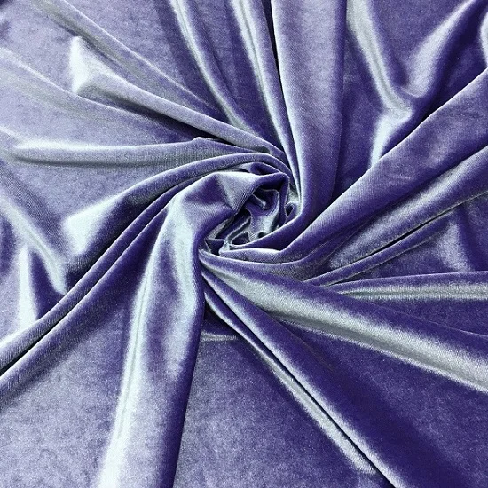 Lilac (S866) Бархат стрейч, 97% PES, 3% спандекс, велюровая ткань бархат стрейч ткань, 150 см, 230 gsm, швейная одежда, мода DIY красный, синий - Цвет: Lilac (S866)