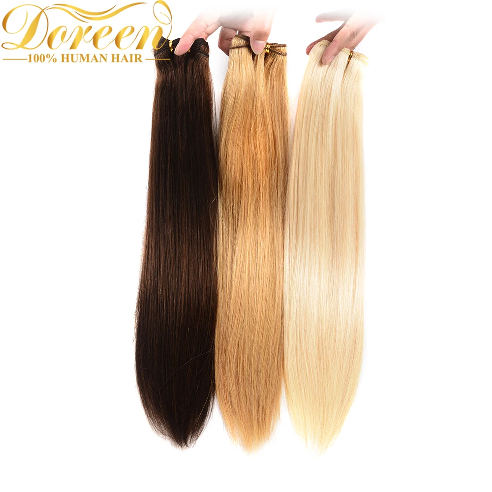 Doreen цветные человеческие пряди волос, бразильские прямые волосы remy#1# 1B#2#4#27#613 блонд, пряди волос 20 22 24 26