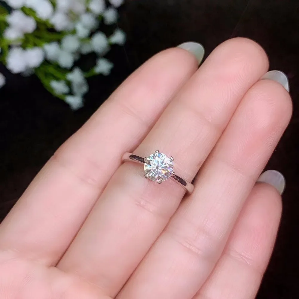 KJJEAXCMY Fine Jewelry 925 серебро инкрустация мох алмаз женское кольцо с сертификатом