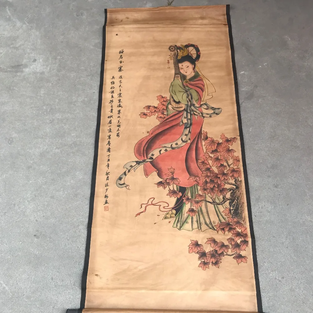Antique painting living room study porch decoration Chinese famous paintings hanging character | Дом и сад