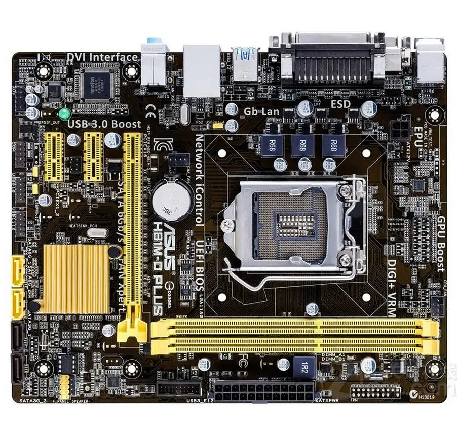 Socket LGA 1150 для ASUS оригинальная б/у настольных ПК Intel H81 материнская плата DDR3 USB3.0 SATA3