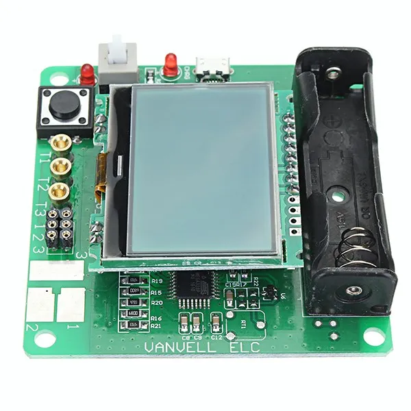Новый 3 7 В DIY транзисторный Графический тестер ЖК цифровой мультиметр диодный