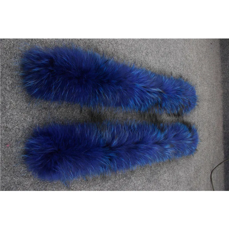 Женское пальто с большим воротником из меха енота зимняя парка подкладкой