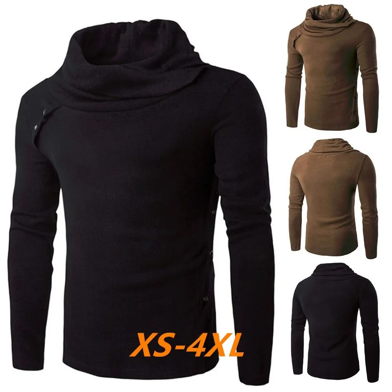 Новый мужской модный теплый свитер с длинным рукавом XS-4XL | Мужская одежда