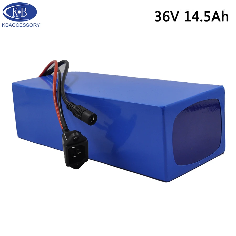 36V 14.5Ah литиевая батарея 36v 10S5P для электрического велосипеда 1000W Ebike с 15A BMS + 2A