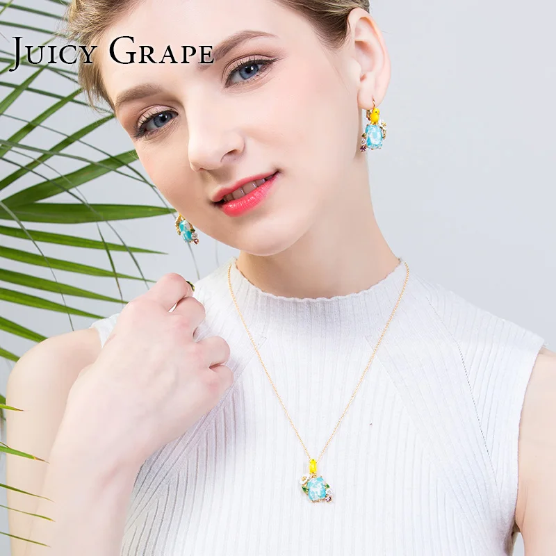 Yellow Bird Natural Stone Inlay Flower Necklace Gifts Fashion Jewelry For Women | Украшения и аксессуары