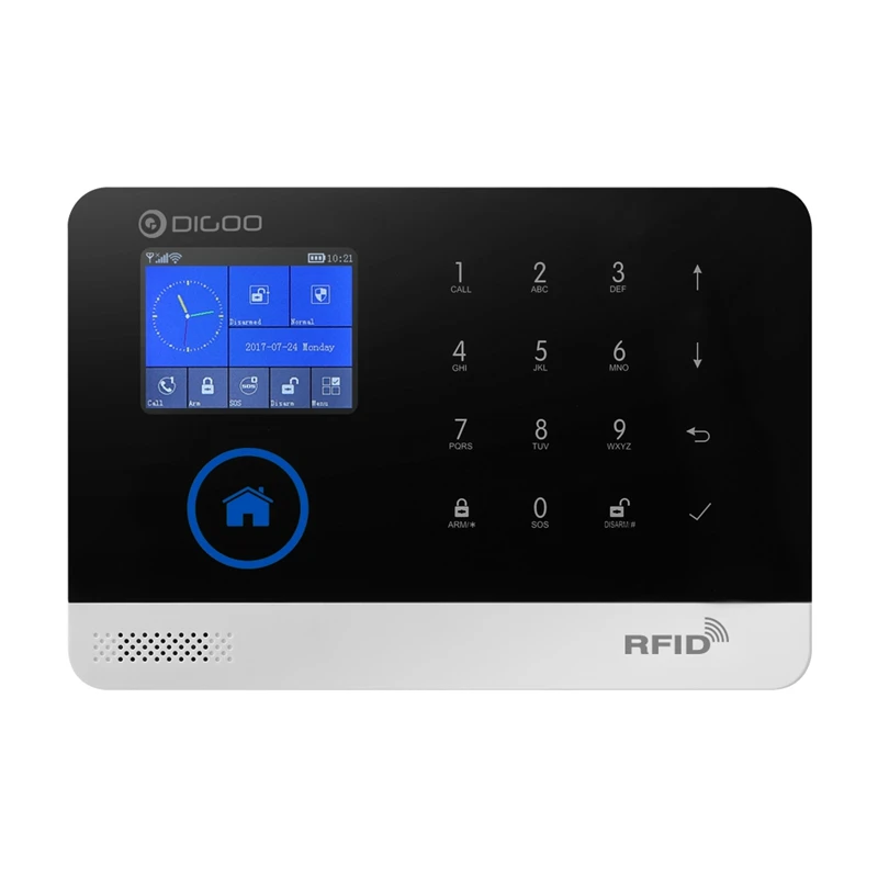 Digoo DG-HOSA 433 МГц беспроводной GSM& wifi DIY умный дом Охранная сигнализация комплекты инфракрасный датчик движения двери Магнетизм оповещения