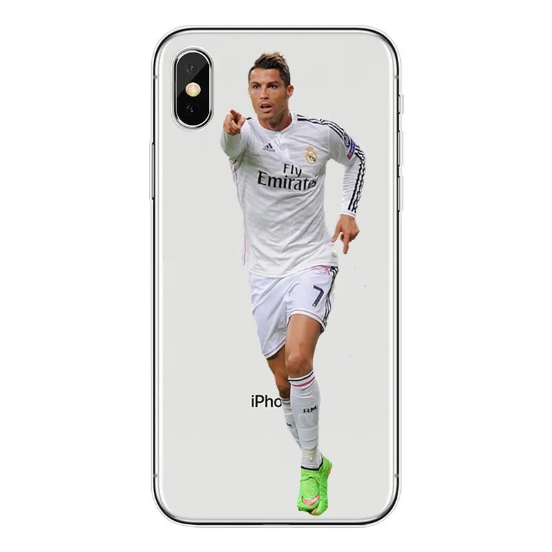 Футбол Звезда настоящий Криштиано Роналдо hardshell iPhone 5 5S SE 7 XR XS Max6 6 SPlus 8 8 Plus X XS XR MAX - Цвет: Синий