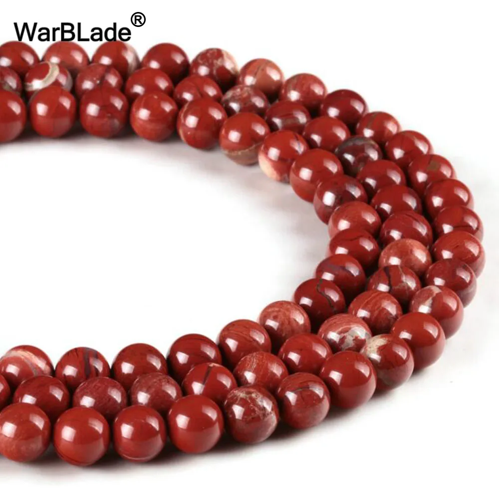 Бусины WarBLade из натуральной яшмы 4/6/8/10/12 мм|jasper beads|red jasper beadsstone beads |