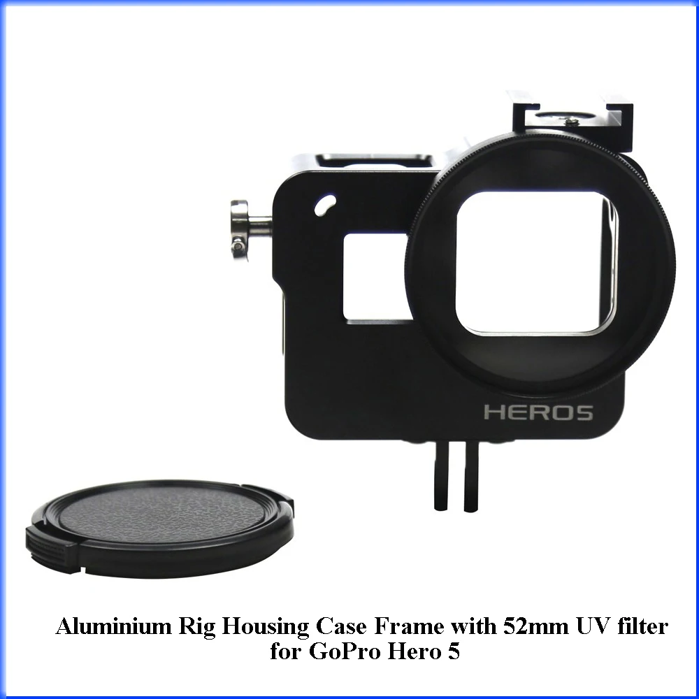 Новинка ЧПУ Алюминиевый Сплав каркас Прочный чехол защитная рамка для GoPro Hero 5