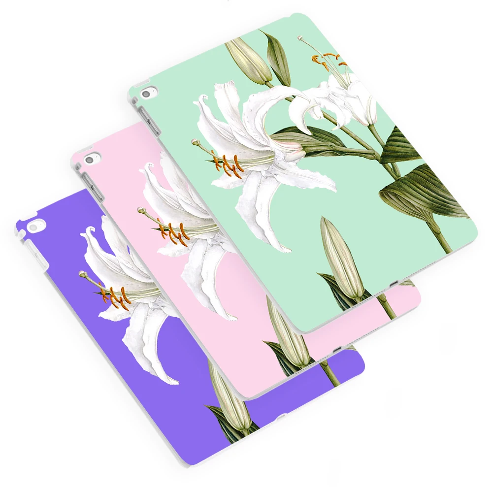 Лили Цветочный принт Планшеты защитный чехол для iPad Air/Air 2/мини 2/Mini 4|case for ipad|case ipad