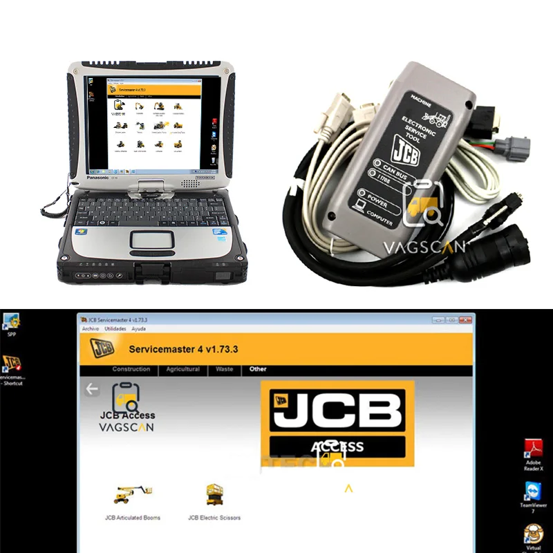 Диагностический набор для JCB Electronic Service Master V1.73.3 + Toughbook CF19 | Автомобили и мотоциклы