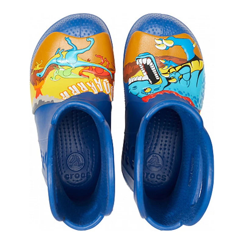 CROCS CrocsFL Dino Rain Boot K KIDS | Мать и ребенок