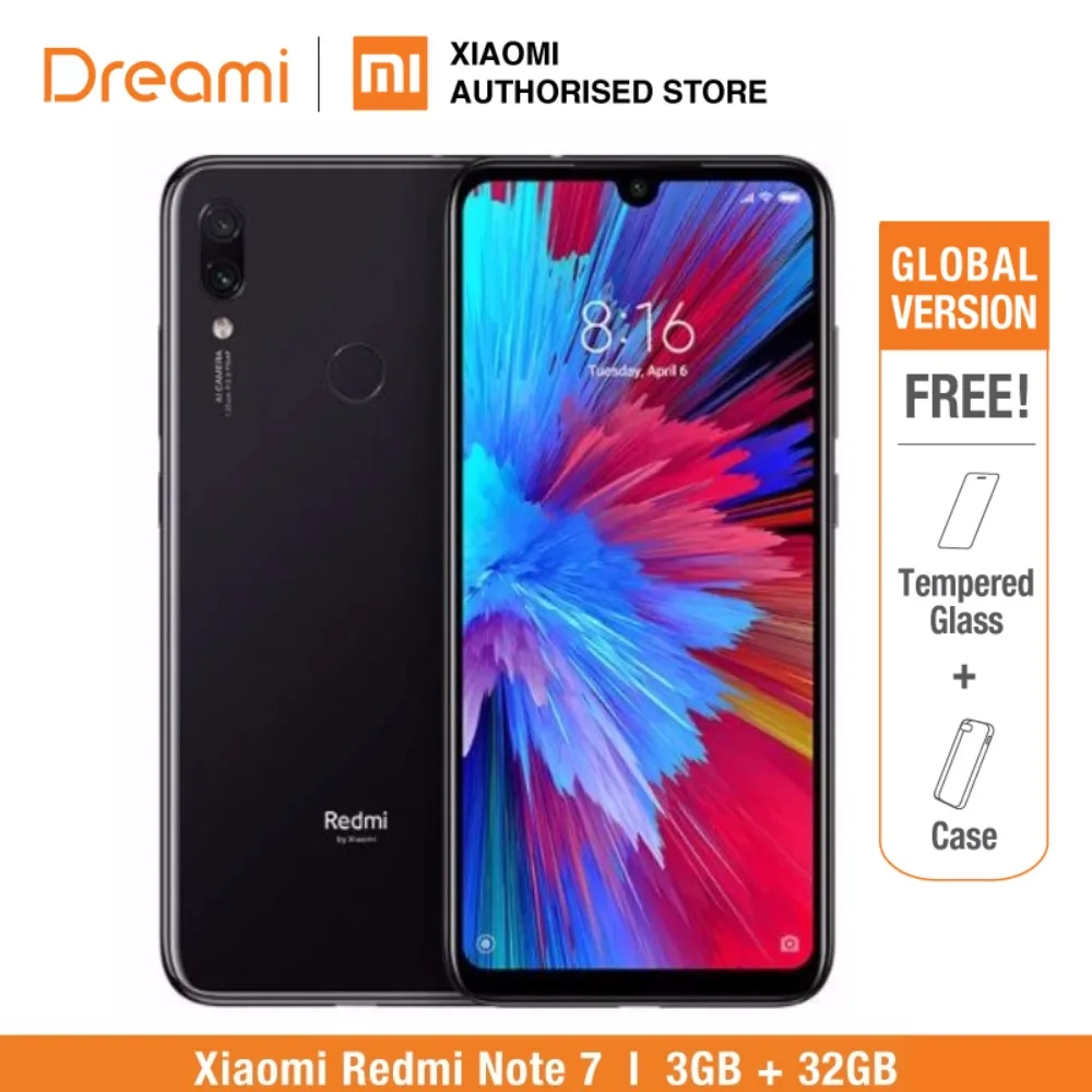 Глобальная версия Redmi Note 7 32 Гб rom 3 ram (Совершенно новая и официальная rom) note7