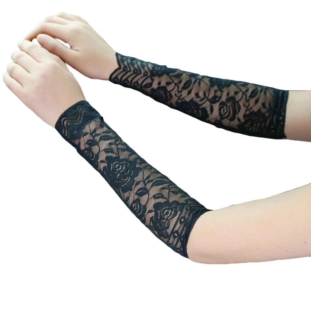

1Pair Women Fashion Summer Lace UV Tattoo Scar Arm Sleeves Cover Sun Protection